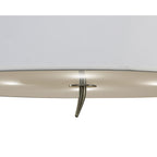 M1928 Ninette Semi Flush 4 Light E27 Antique Brass Ivory White Shade (S)