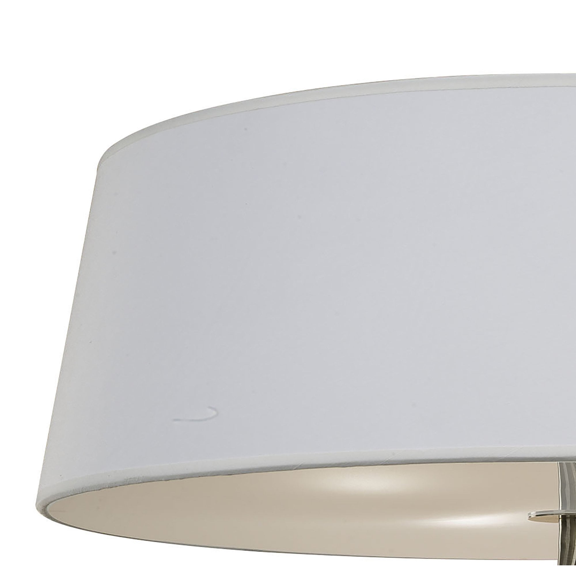 M1929 Ninette Flush Ceiling 4 Light E27 Antique Brass Ivory White Shade