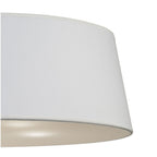 M1929 Ninette Flush Ceiling 4 Light E27 Antique Brass Ivory White Shade