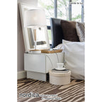 M5461 Nordica II Position Pendant 3 Light 3x23W E27 White/Beech White Shades