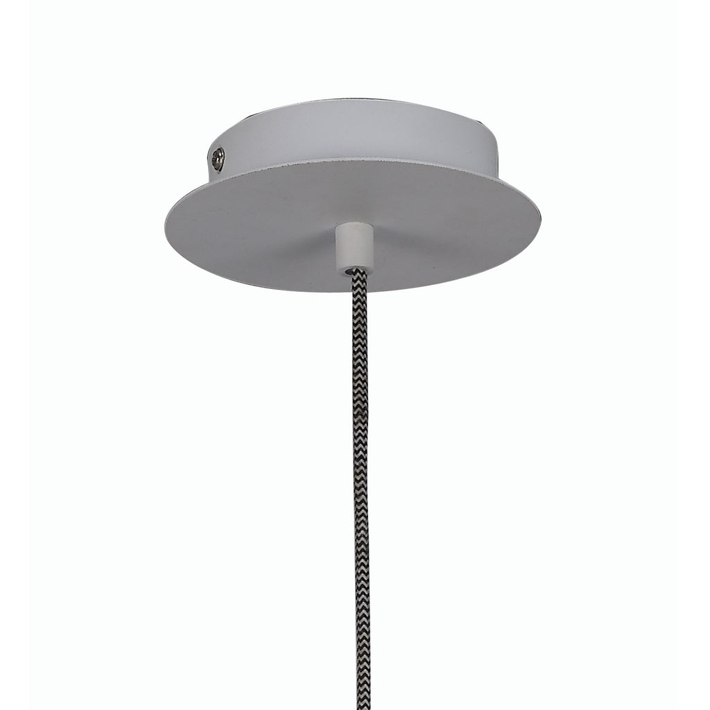 M5461 Nordica II Position Pendant 3 Light 3x23W E27 White/Beech White Shades
