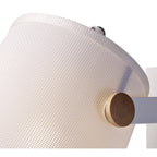 M5462 Nordica II Position Switched Wall Light USB Socket 1 Light White/Beech White Shade