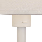 M5464 Nordica II Table Lamp USB Socket 1 Light White/Beech White Shade