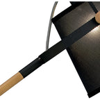M4921 Nordica Floor Lamp Black Shade 1 Light E27 Matt Black/Beech Black Shade