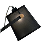 M4921 Nordica Floor Lamp Black Shade 1 Light E27 Matt Black/Beech Black Shade