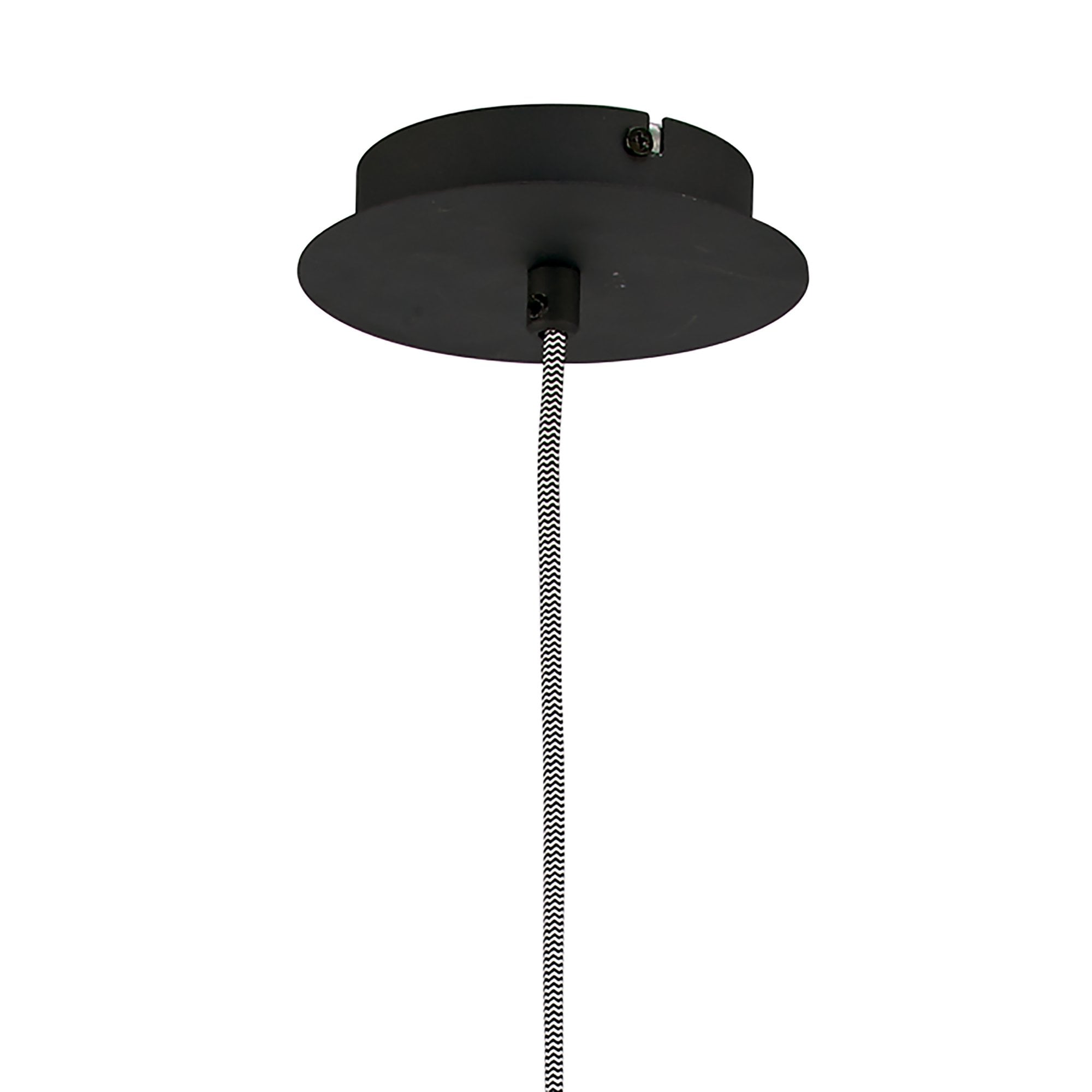 M4927 Nordica Pendant Black Shade 1 Light E27 Matt Black/Beech Black Shade