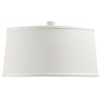 M4928 Nordica Multi Position Pendant White Shade 1 Light E27 Matt White/Beech Ivory White Shade