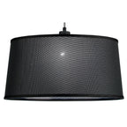 M4929 Nordica Multi Position Pendant Black Shade 1 Light E27 Matt Black/Beech Black Shade