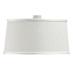 M4930 Nordica Linear Pendant White Shade 2 Light E27 Matt White/Beech Ivory White Shades