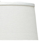 M4930 Nordica Linear Pendant White Shade 2 Light E27 Matt White/Beech Ivory White Shades