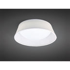 M4960E Nordica Flush Ceiling 2 Light 32cm White Acrylic Ivory White Shade