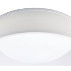 M4960 Nordica Flush Ceiling 12W LED 32CM Off White White Acrylic Ivory White Shade
