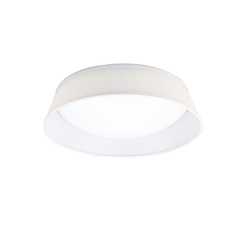 M4961 Nordica Flush Ceiling 21W LED 45CM Off White White Acrylic Ivory White Shade