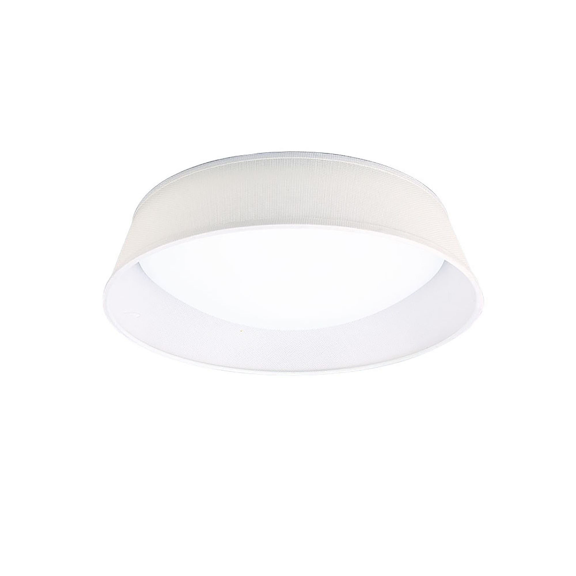 M4961 Nordica Flush Ceiling 21W LED 45CM Off White White Acrylic Ivory White Shade