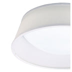 M4961 Nordica Flush Ceiling 21W LED 45CM Off White White Acrylic Ivory White Shade
