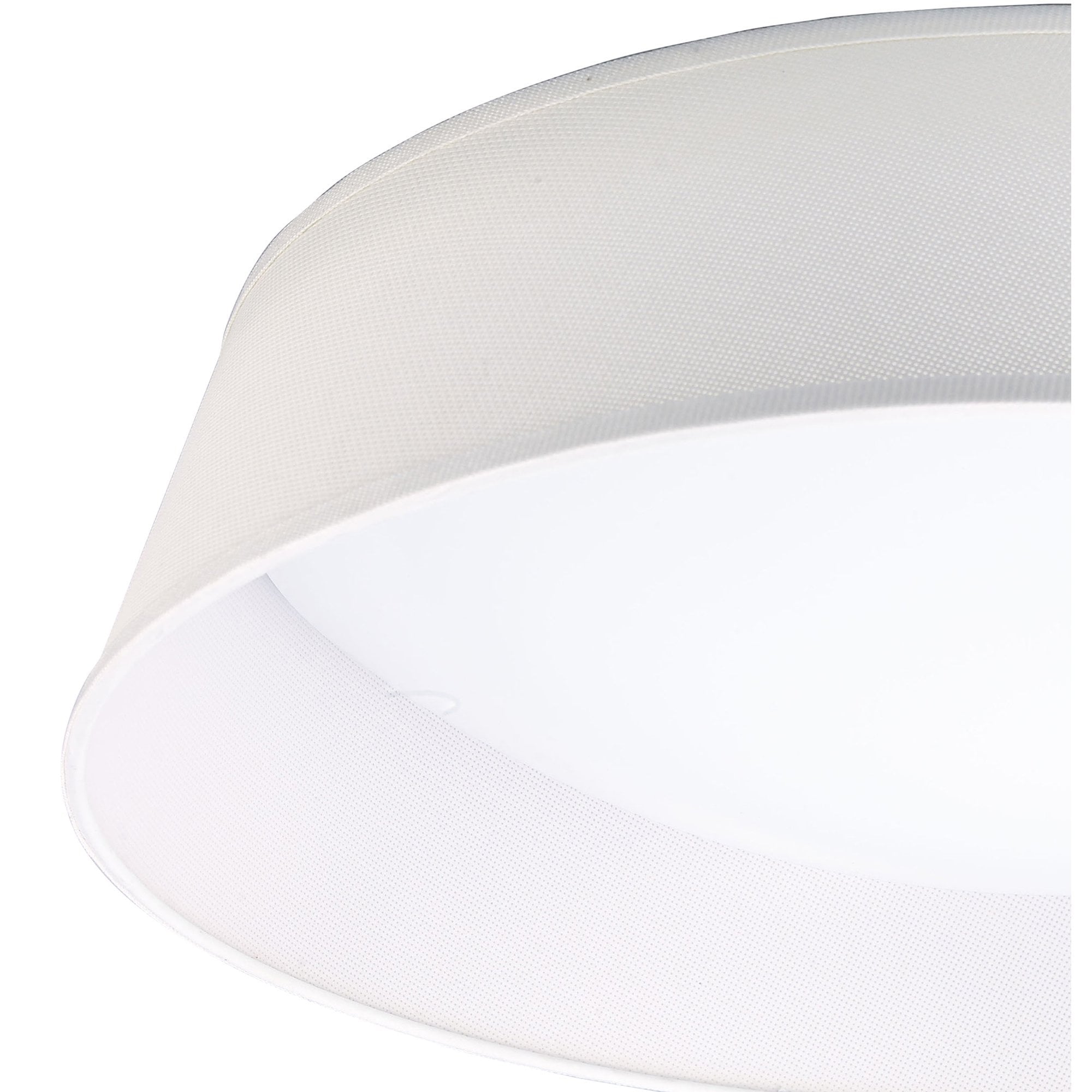 M4962 Nordica Flush Ceiling 30W LED 60CM Off White White Acrylic Ivory White Shade