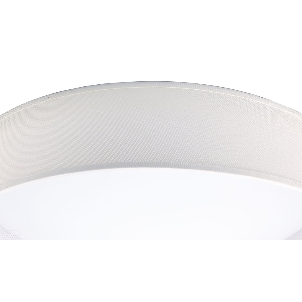 M4962 Nordica Flush Ceiling 30W LED 60CM Off White White Acrylic Ivory White Shade