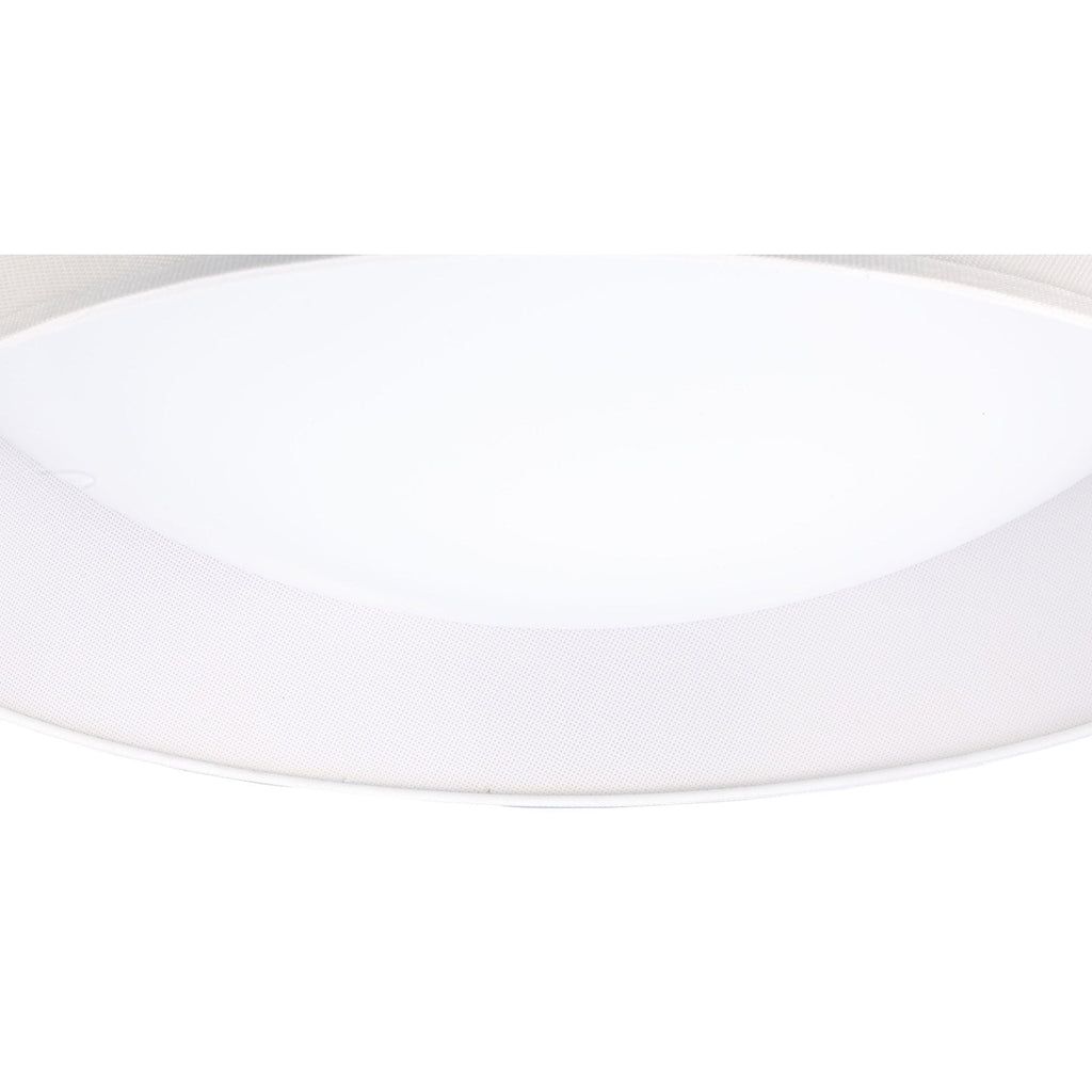 M4962 Nordica Flush Ceiling 30W LED 60CM Off White White Acrylic Ivory White Shade