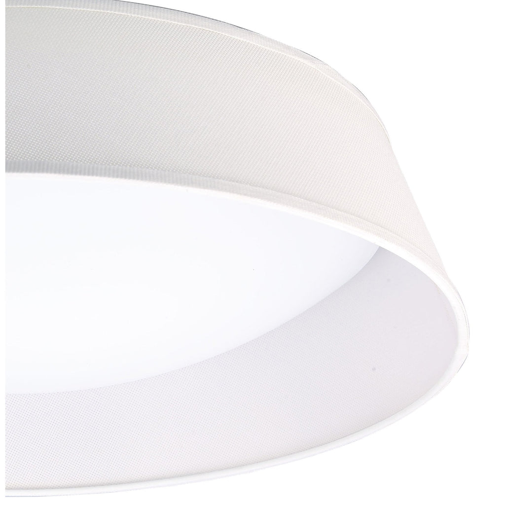 M4962 Nordica Flush Ceiling 30W LED 60CM Off White White Acrylic Ivory White Shade