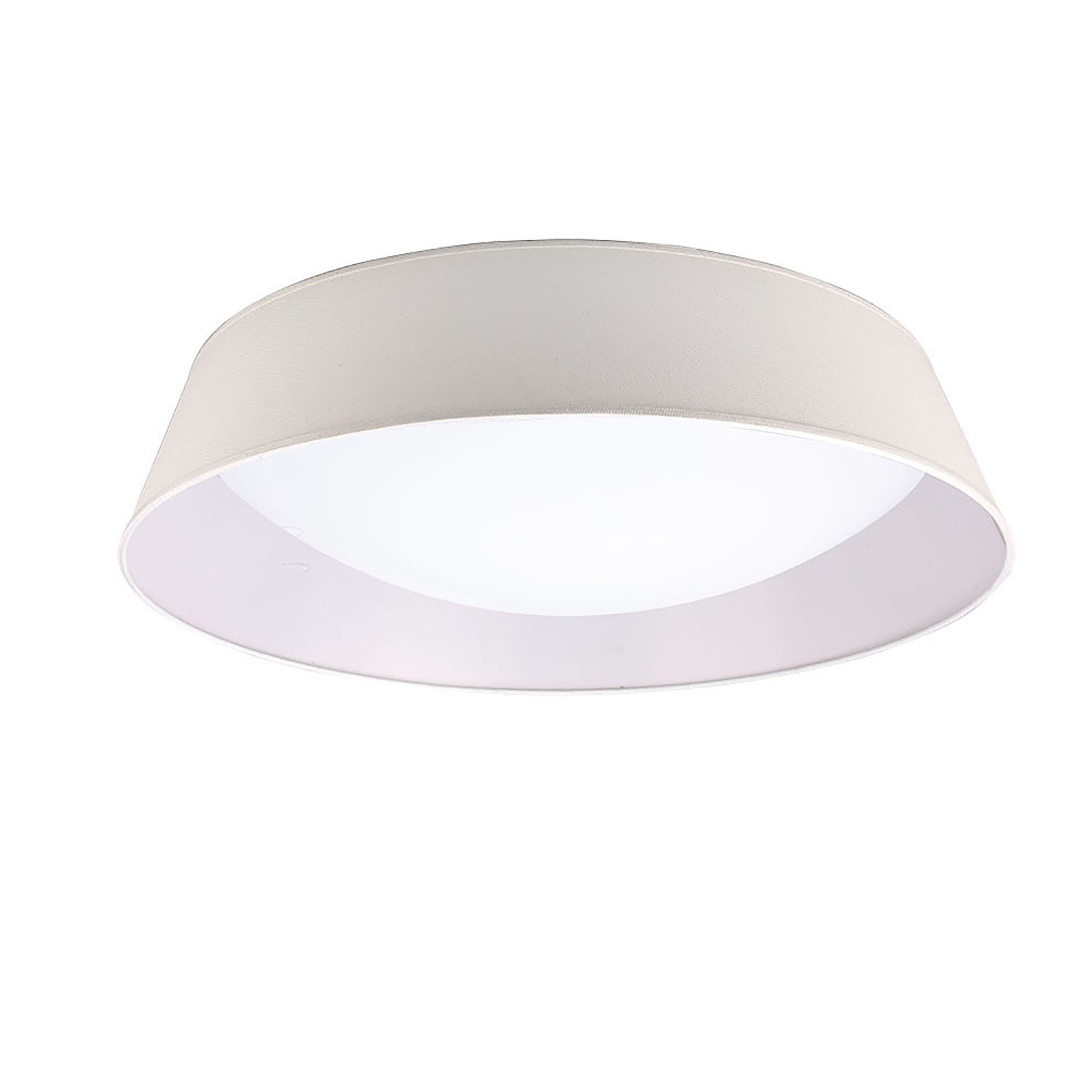 M4963 Nordica Flush Ceiling 60W LED 90cm Off White White Acrylic Ivory White Shade