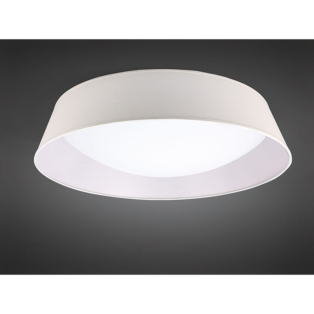 M4963 Nordica Flush Ceiling 60W LED 90cm Off White White Acrylic Ivory White Shade