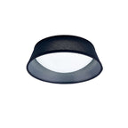 M4964 Nordica Flush Ceiling 12W LED 32CM Black White Acrylic Black Shade