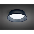 M4964 Nordica Flush Ceiling 12W LED 32CM Black White Acrylic Black Shade