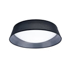 M4966 Nordica Flush Ceiling 30W LED 60CM Black White Acrylic Black Shade