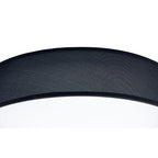 M4967E Nordica Flush Ceiling 9 Light 90cm White Acrylic Black Shade