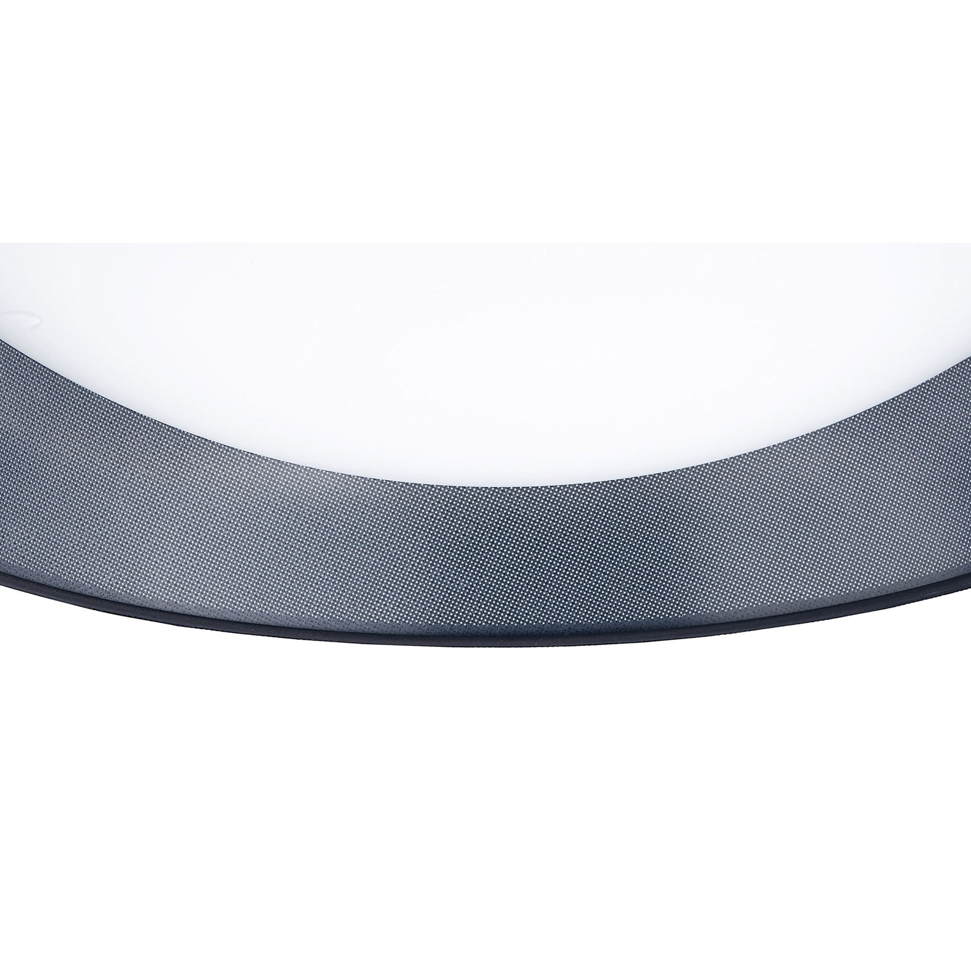 M4967E Nordica Flush Ceiling 9 Light 90cm White Acrylic Black Shade