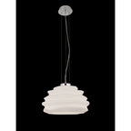 M6274 Nubole Pendant 40cm Round 1 Light Opal White