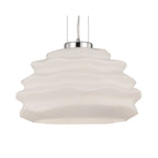 M6274 Nubole Pendant 40cm Round 1 Light Opal White