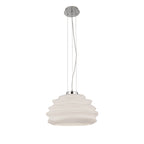 M6274 Nubole Pendant 40cm Round 1 Light Opal White