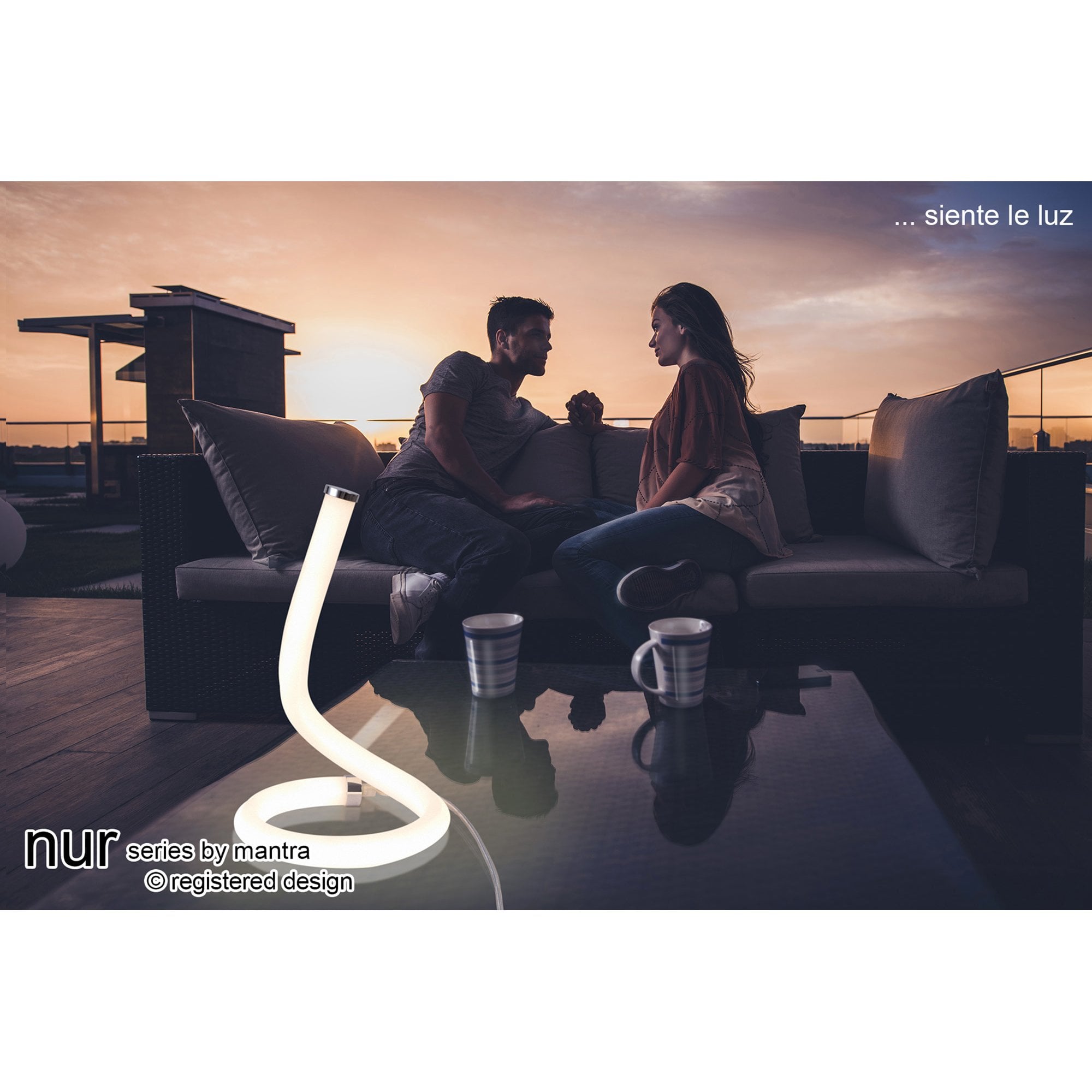M6604 Nur II Table Lamp 12W LED Chrome