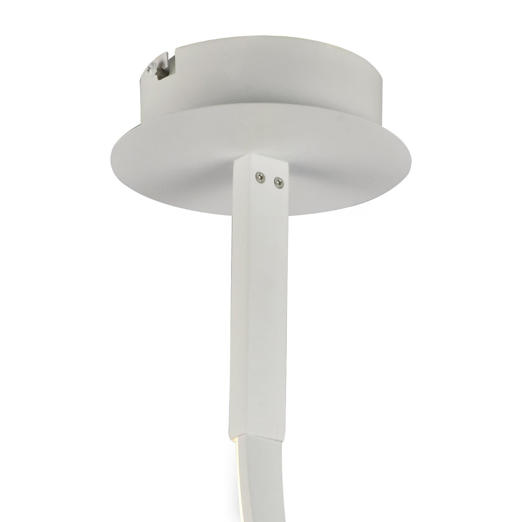 M6002 Nur Blanco Semi Flush 30W LED Dimmable White/Frosted Acrylic