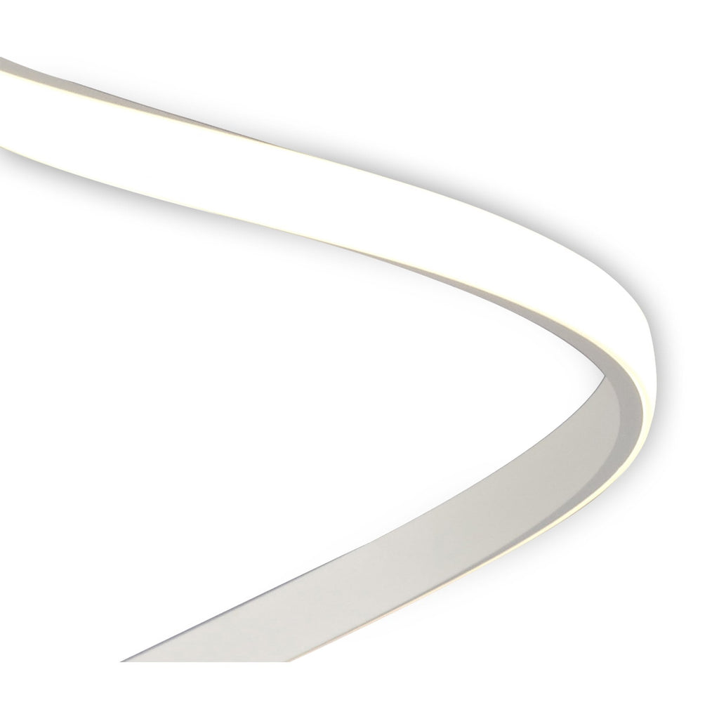 M6002 Nur Blanco Semi Flush 30W LED Dimmable White/Frosted Acrylic