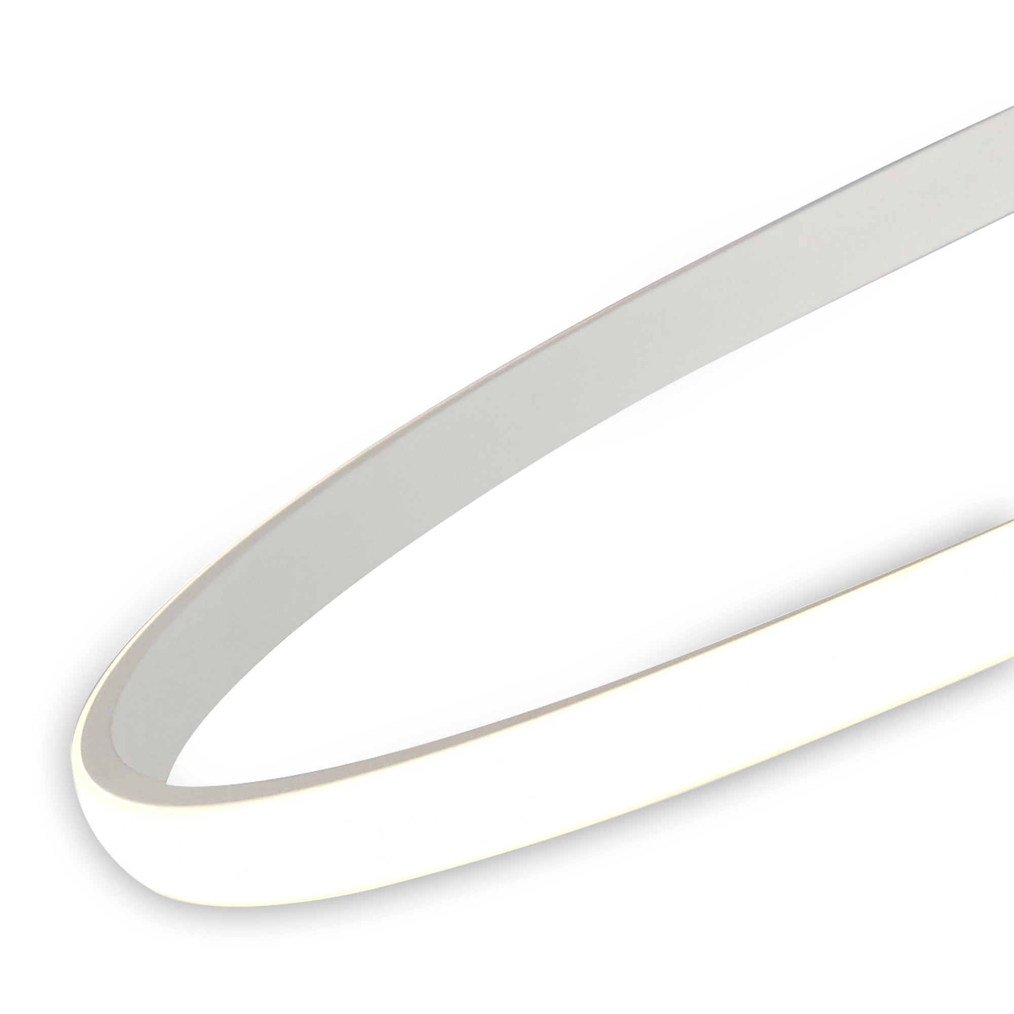 M6002 Nur Blanco Semi Flush 30W LED Dimmable White/Frosted Acrylic