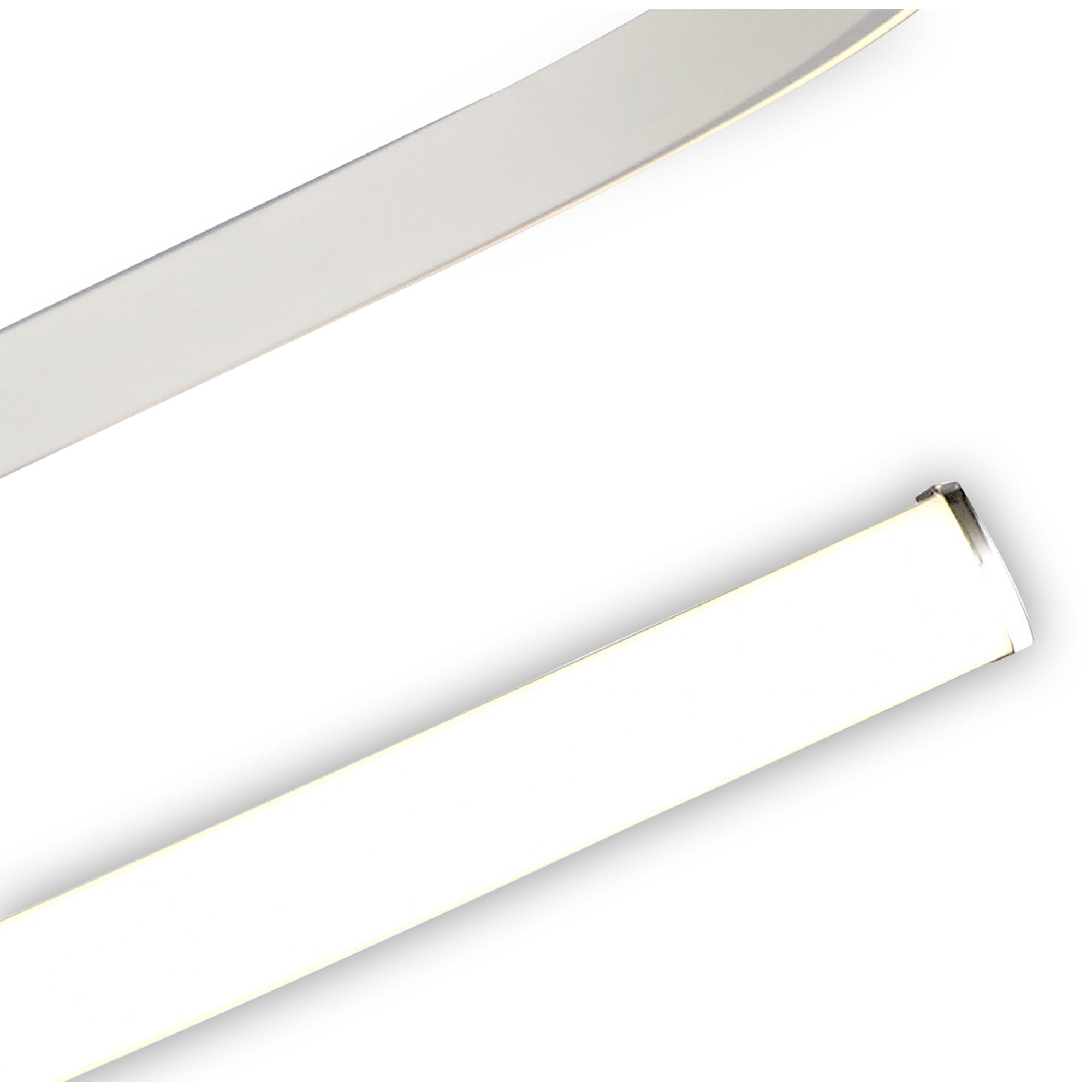 M6002 Nur Blanco Semi Flush 30W LED Dimmable White/Frosted Acrylic