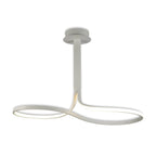 M6003 Nur Blanco Rectangular Semi Flush Tall 40W LED Dimmable White/Frosted Acrylic