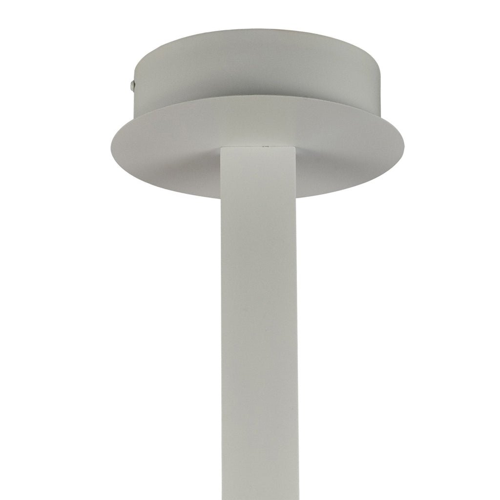 M6003 Nur Blanco Rectangular Semi Flush Tall 40W LED Dimmable White/Frosted Acrylic