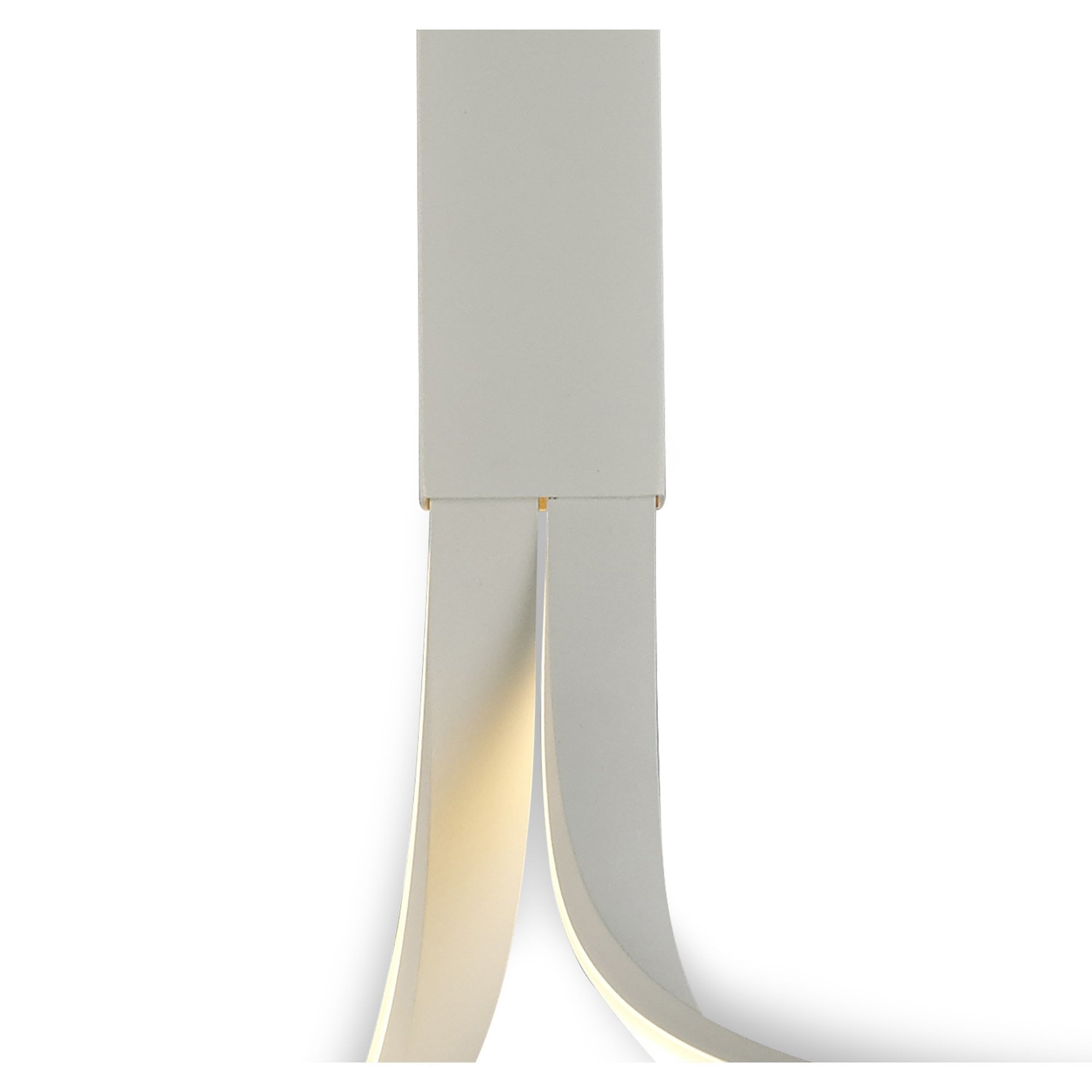 M6003 Nur Blanco Rectangular Semi Flush Tall 40W LED Dimmable White/Frosted Acrylic