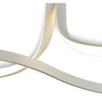 M6003 Nur Blanco Rectangular Semi Flush Tall 40W LED Dimmable White/Frosted Acrylic