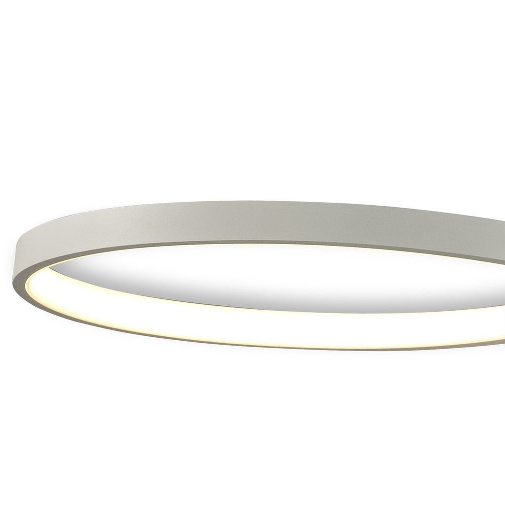 M6003 Nur Blanco Rectangular Semi Flush Tall 40W LED Dimmable White/Frosted Acrylic