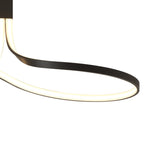 M5360 Nur Brown Oxide Rectangular Semi Flush 40W LED Frosted Acrylic/Brown Oxide
