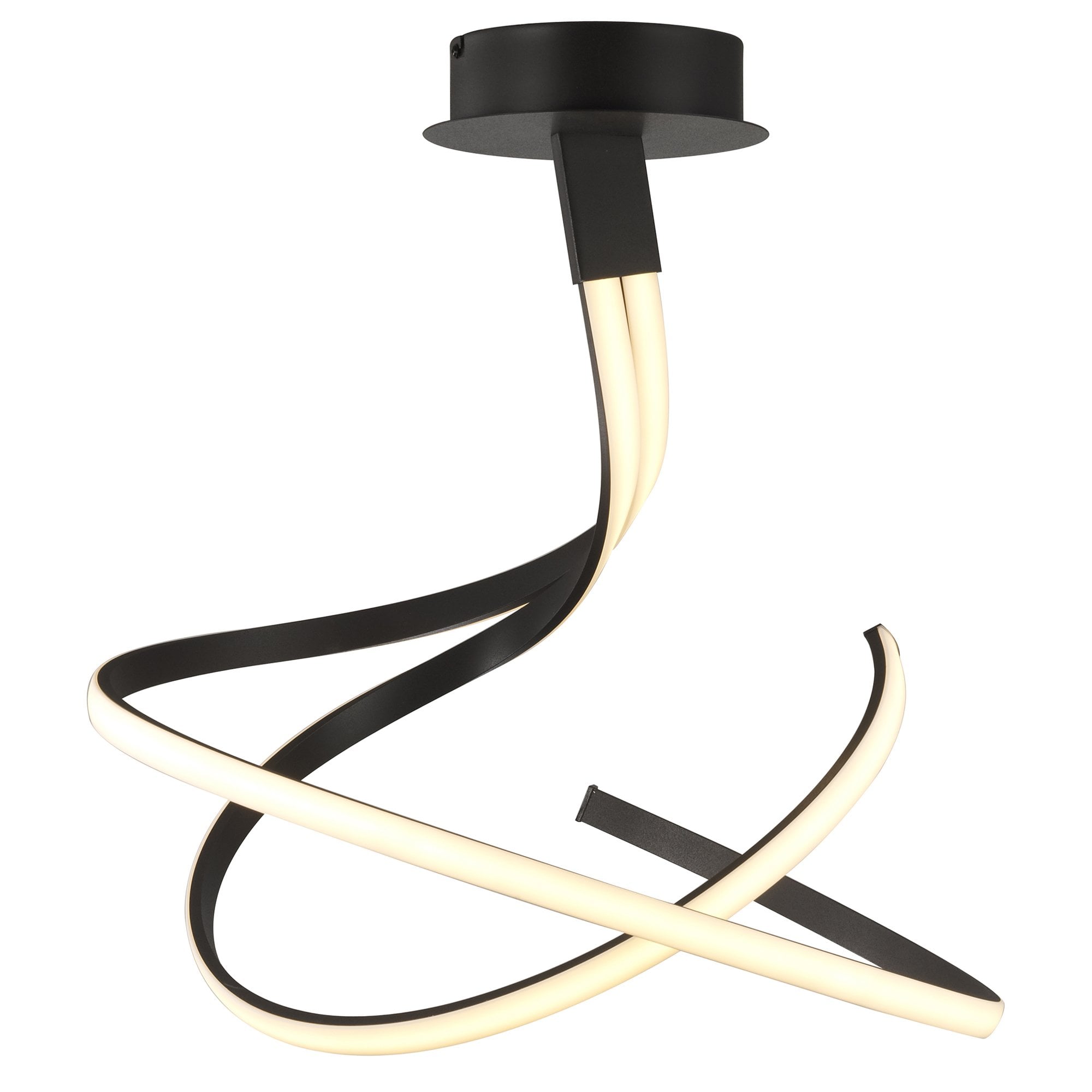 M5361 Nur Brown Oxide Semi Flush 50W LED Frosted Acrylic/Brown Oxide