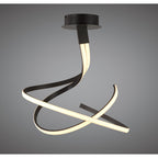 M5361 Nur Brown Oxide Semi Flush 50W LED Frosted Acrylic/Brown Oxide