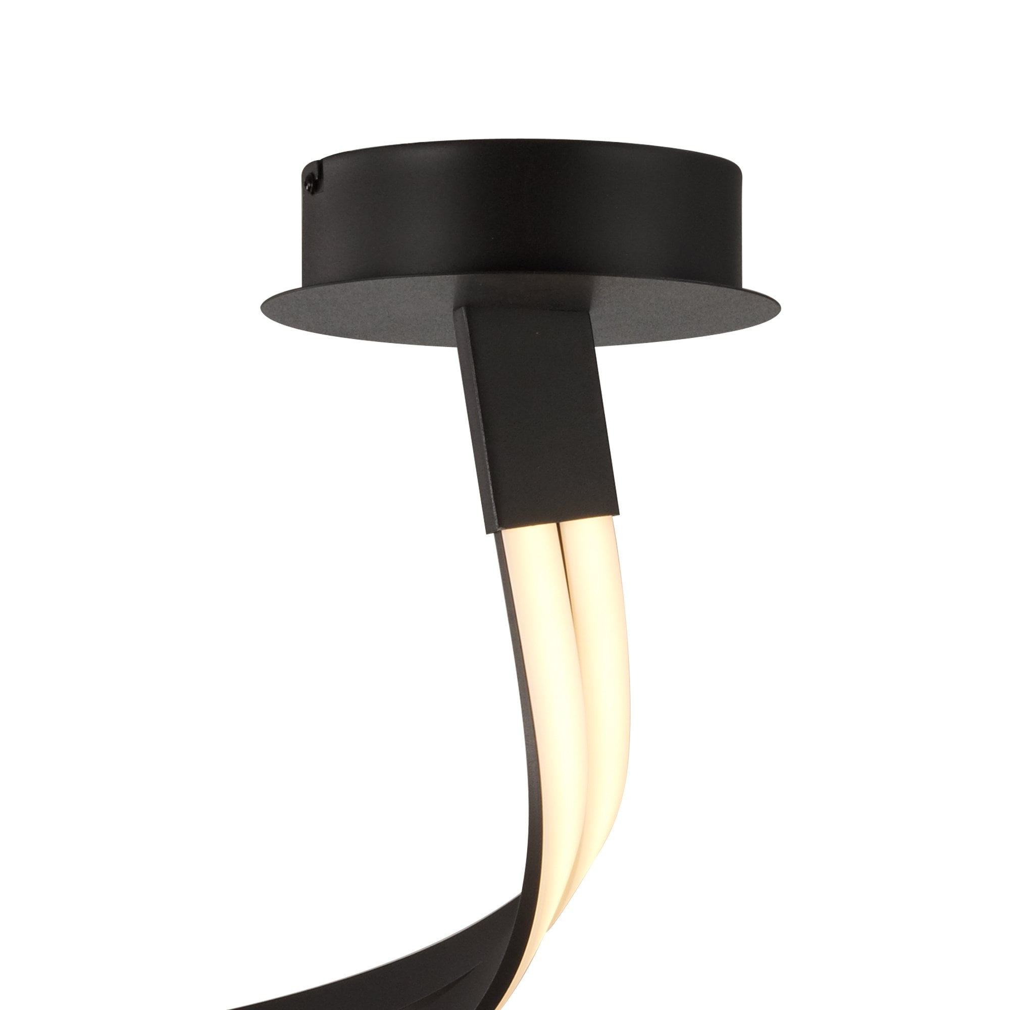 M5361 Nur Brown Oxide Semi Flush 50W LED Frosted Acrylic/Brown Oxide