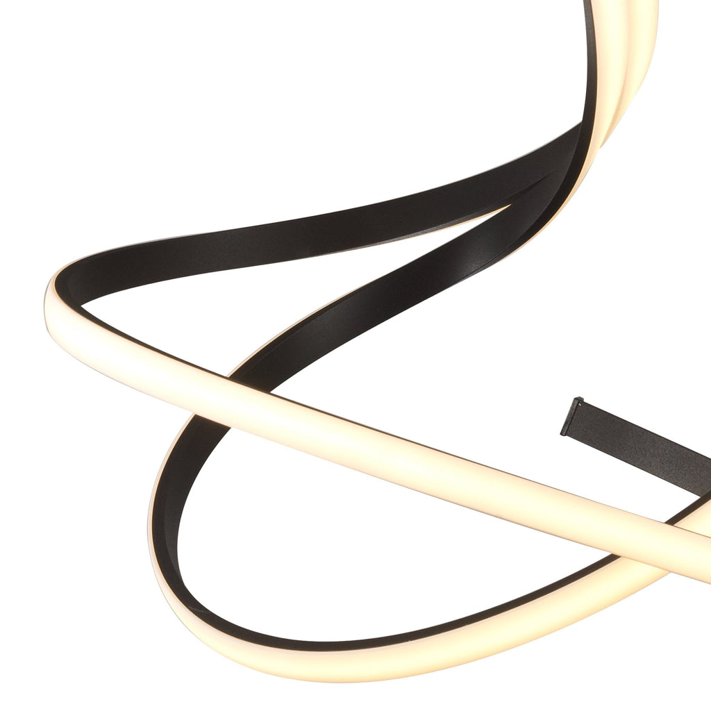 M5361 Nur Brown Oxide Semi Flush 50W LED Frosted Acrylic/Brown Oxide