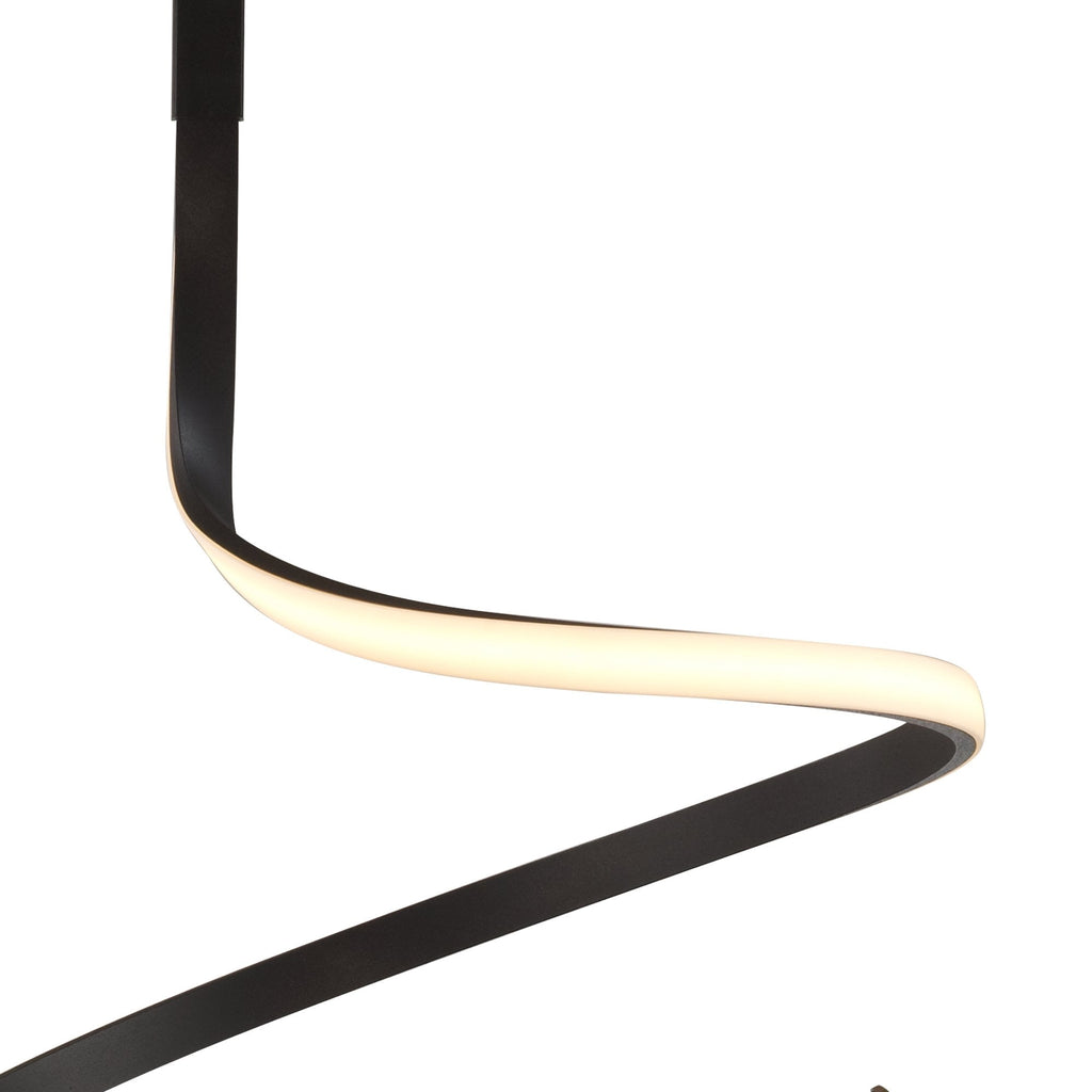 M5362 Nur Brown Oxide Semi Flush 30W LED Frosted Acrylic/Brown Oxide