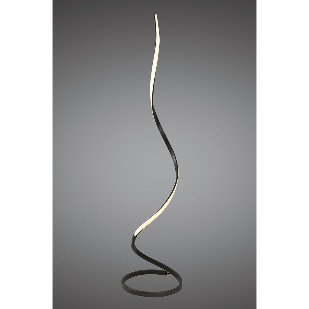 M5363 Nur Brown Oxide Floor Lamp 20W LED Dimmable Frosted Acrylic/Brown Oxide